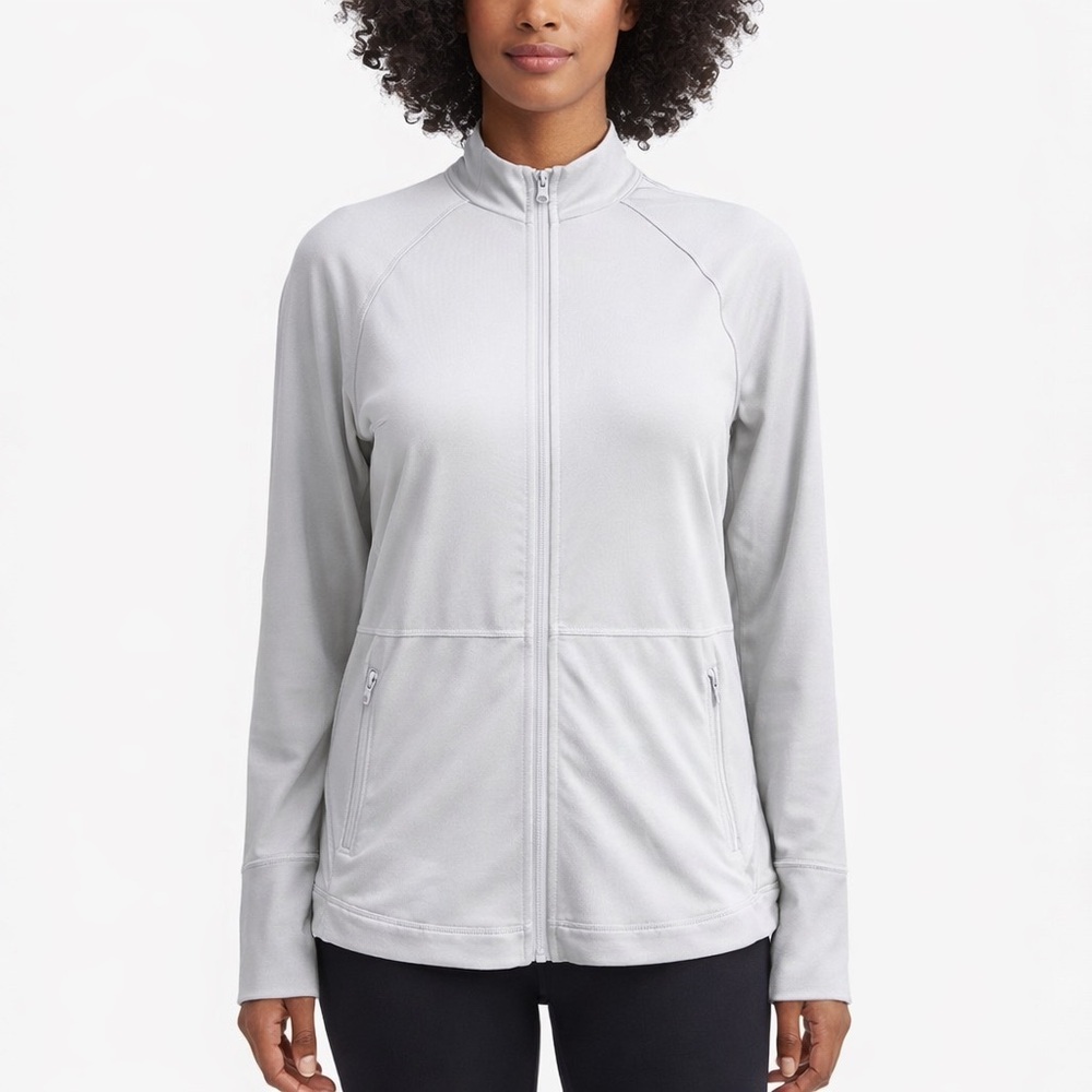 Tommy Bahama Track Jacket IslandZone Lightweight Coat Athleisure Gray Size Small